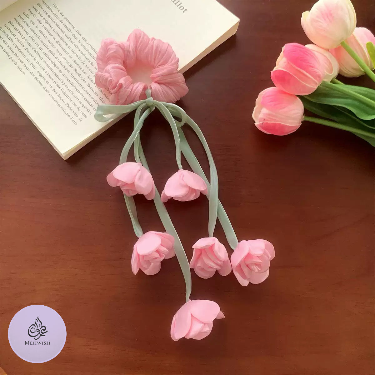 Ribbon Tail Scrunchie